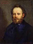 Gustave Courbet Portrait of Pierre Joseph Proudhon oil painting artist